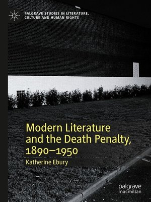 cover image of Modern Literature and the Death Penalty, 1890-1950
